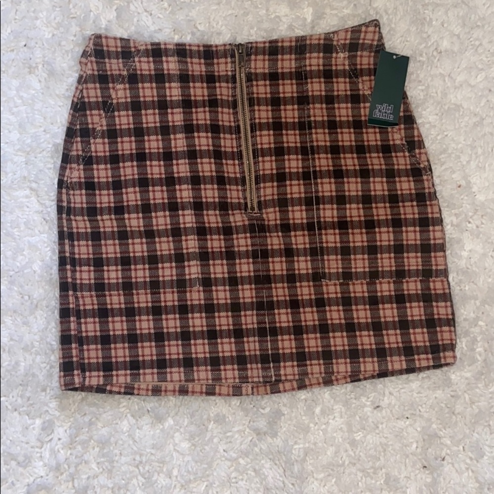 Wild fable plaid skirt NWT